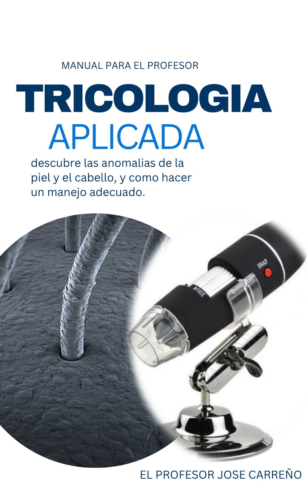 portada de tricologia aplicada portada imagen de tricologia capilar